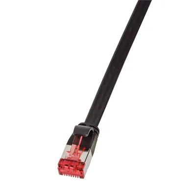 Immagine prodotto di Cavo patch piatto LogiLink U/FTP, Cat. 6, 7,5 m, nero
