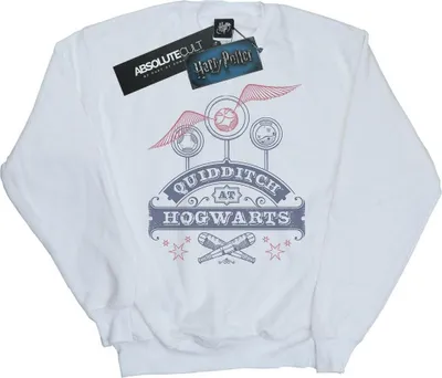 Produktbild von Harry Potter - "Quidditch At Hogwarts" Sweatshirt für Herren BI27157 (S) (Weiß)