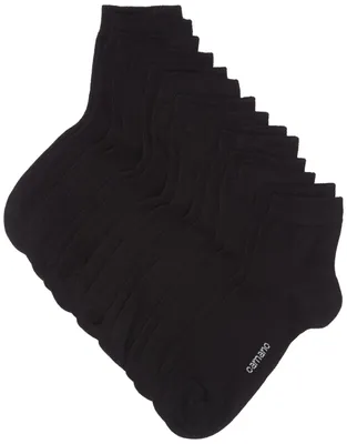 Produktbild von camano GmbH Co KG Herren 3023 Ca-soft quarter 7 par Socken, Schwarz, 39-42 EU