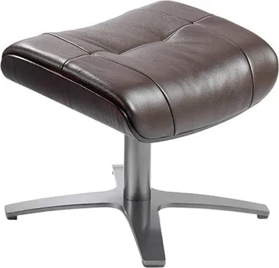 Image de Angel Cerdá Ottomane en cuir brun chocolat 5003