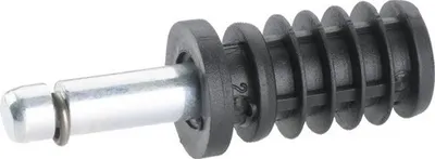Produktbild von Befestigungsset bestehend aus Einschlaghülse u. Stift für Möbelrollen mit Rückenloch, 13 mm, 2 Stück