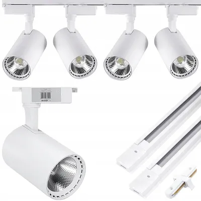 Obrázok produktu pre Decorya 4x LED Reflektor na lištu, 30W, Teplá biela, 2m