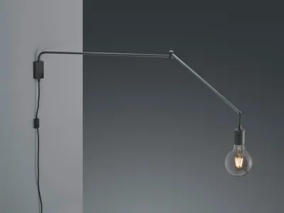 Produktbild von Trio Leuchten - Moderne Wandleuchte schwarz verstellbar - Cora I Wohnzimmer I Schlafzimmer - Stahl Länglich - LED geeignet E27