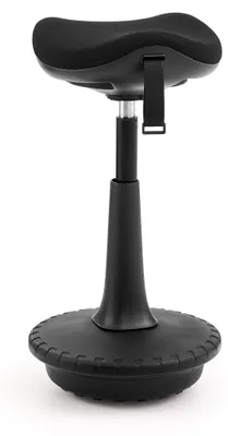 Obrázok produktu pre hjh OFFICE Ergonomická stolička na sedenie a státie Balance Sit Ergo, pracovná stolička s nastaviteľnou výškou, nosnosť do 120 kg, výška sedadla, poťah z látky