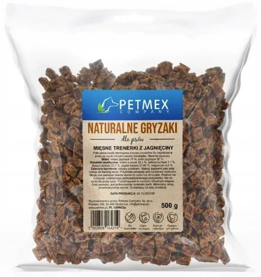 Productafbeelding van PETMEX Trainingssnacks voor honden, gemaakt van lamsvlees – 500g