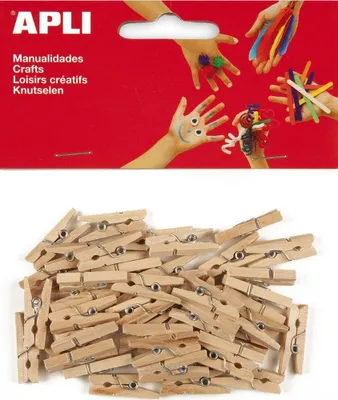 Obrázek produktu pro Apli kolíčky dřevěné přírodní/45 ks