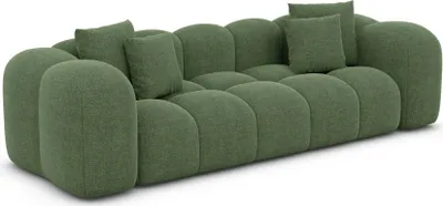 Produktbild von Strukturstoff 3-Sitzer Couch Valora Grün