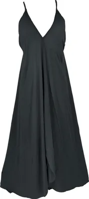 Produktbild von Boho Sommerkleid, Magic Dress, Strandkleid, Maxikleid - Schwarz, Damen, Viskose, Kleider