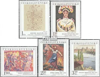 Produktbild von Briefmarken Tschechoslowakei 1975 Mi 2294-2298 (kompl.Ausg.) postfrisch Kunst