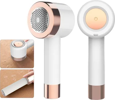 Obrázek produktu pro elektrický holicí strojek 2 v 1 USB, trubice na sliznice, elektrický odstraňovač žmolků, dobíjecí, na odstraňování látek, vlny, oděvů, ložního prádla, nábytku, bílý