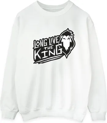 Produktbild von Disney - "The Lion King The King" Sweatshirt für Damen BI22387 (S) (Weiß)