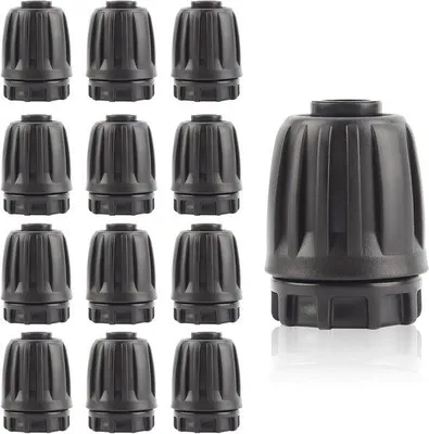 Produktbild von 12 Stück 1/2 Zoll Düsenanschlussstücke für 16mm Gartenbewässerungssysteme, Düsenanschlussstücke für Gartenbeschäler und Gartendüsen
