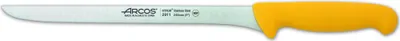 Immagine prodotto di Coltello da prosciutto Arcos 2900 - Prof 291100 in acciaio inox nitro e mango lama ergonomica in polipropilene giallo e lama da 24 cm, vetrina