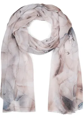 Produktbild von styleBREAKER Damen Schal mit Marmor Muster | leichtes Halstuch 180x74 cm | weiche Viskose in Pastell | edle Stola für Sommer & Übergang