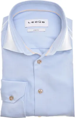 Produktbild von Ledub Hemd Modern Fit einfarbig hellblau