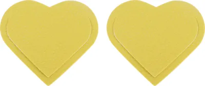 Produktbild von 2 Stück Lesezeichen, PolyurethanSeitenlesezeichen, Lesezeichenclip, PolyurethanEcklesezeichen mit Herzform, Lesezubehör für Leseliebhaber, Gelb