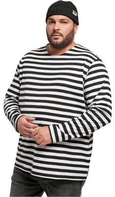 Obrázok produktu pre Urban Classics - Regular Stripe Longsleeve weiß - M