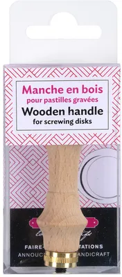 Zdjęcie produktu dla Blister 1 drewniany uchwyt w naturalnym kolorze