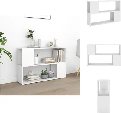 Produktbild von vvidaXL Bücherregal Weiß 100x24x63 cm Holzwerkstoff - Bücherregale & Bücherschränke