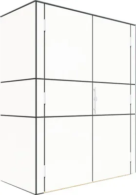 Produktbild von Bertilo HPL Geräteschrank Terrace High - 6 mm weiß