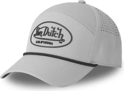 Produktbild von Von Dutch Originals 6 Panel Cap - California - Rubber / Print Grey