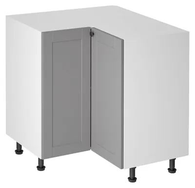 Immagine prodotto di Mobile base angolare LUMEA - 79x79 cm, grigio/bianco