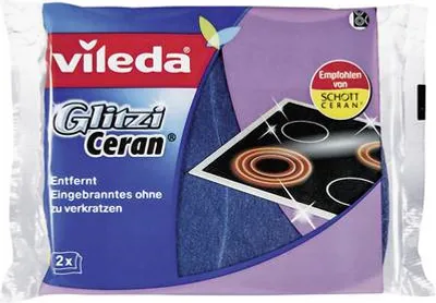 Produktbild von Vileda Glitzi Glaskeramik, Blau, Gelb, 2 Stück(e)