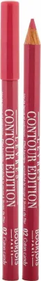 Zdjęcie produktu dla Bourjois Lèvres Contour Edition, 1,14 g, Różowy, Coton Candy, Zmiękczający, Kobiety, RICINUS COMMUNIS (CASTOR) SEED OIL, GLYCERYL RICINOLEATE, CAPRYLIC/CAPRIC TRIGLYCERIDE, EUPHORBIA...