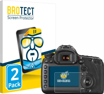 Produktbild von 2x Für Canon EOS 5DS / 5DS R Schutzfolie BROTECT Displayschutz Display Schutz Folie Klar Transparent