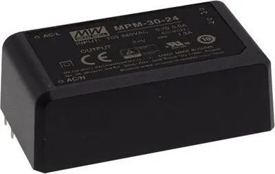 Zdjęcie produktu dla MEAN WELL MPM-30-24 Zasilacz i konwerter napięcia (MPM-30-24)