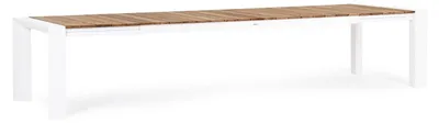 Produktbild von Ausziehtisch Cameron 384 x 110 x 75 cm Aluminium Weiß
