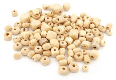 Produktbild von Vintageparts Holzperlen Mangoholz Natur 20g Perlenmix DIY
