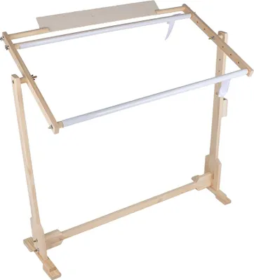 Obrázok produktu pre 14CT Rám krížového stehu Podlahový stojan Drevené vyšívacie obruče Gobelínové obruče 80 cm