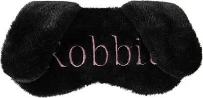 Produktbild von INF Schwarze bestickte Schlafmaske mit langen Ohren