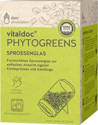 Produktbild von vitaldoc® PHYTOGREENS Keimsaat - Sprossenglas