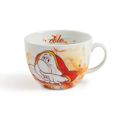 Imagen del producto de Taza de Disney, diseño "Sneezy", porcelana, varios colores, juego de 3 unidades, altura 9 cm, diámetro 11,5 cm. Código: 81279. Número de producto: 8032578997514
