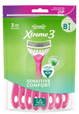 Immagine prodotto di Wilkinson Xtreme 3 Beauty Sensitive, rasoio usa e getta, 8 pezzi
