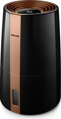 Produktbild von Philips Luftbefeuchter 3000 Series, NanoCloud für bis zu 99% weniger Bakterien, bis 45 m², Schwarz (HU3918/10)