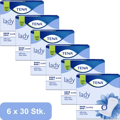 Produktbild von TENA Lady - Super - 6x30Stk.