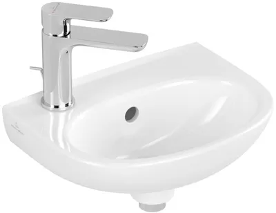 Produktbild von Villeroy & Boch O. Novo Waschbecken mit Hahnloch 36x27,5x10 cm Weiß Alpin CeramicPlus