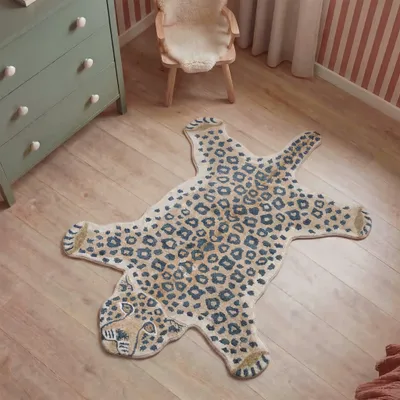 Produktbild von Volero - Waschbarer Kinderteppich - Wild Panther Natur - 120x170 cm - Kinderzimmer - Ländlich, Modern