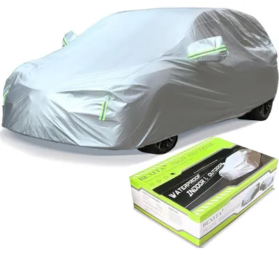 Productafbeelding van Autobeschermhoes voor volledige garage, stofdicht, winddicht, sneeuwdicht, met UV-bescherming, maat L (max. 430 cm)