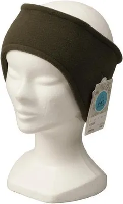 Produktbild von Ohrenwärmer Stirnband - Mikrofleece Khaki - Uni 57-59