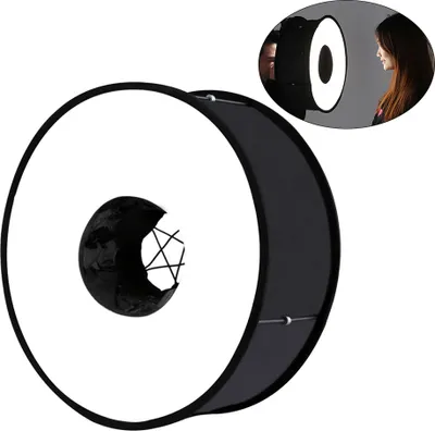 Obrázek produktu pro PULUZ 450mm kulatý zábleskový softbox Flash Shoot Softbox Skládací měkký difuzor pro fotografování