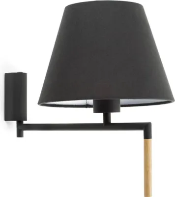 Zdjęcie produktu dla Wewnętrzna lampa ścienna RON ciemnoszara/czarna 64400-12