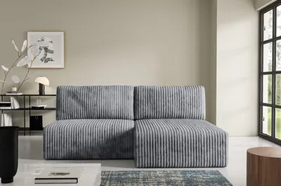 Produktbild von Intenso Modular Cord Ecksofa mit Schlaffunktion BERGE, Grau