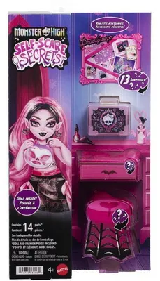 Immagine prodotto di Set di gioco per bambole - MONSTER HIGH - Draculaura JHK43 - Bambola - 14 accessori - Animaletto