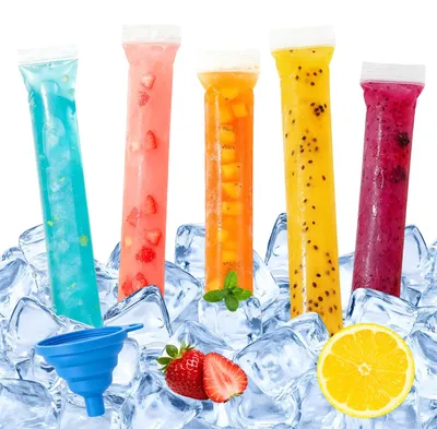 Eisformen für Eis am Stiel, Mini, 200 Stück, BPA-frei, lila