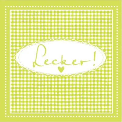 Obrázok produktu pre Papierové obrúsky ARTEBENE Lecker-lime 33 x 33 cm, 20 ks