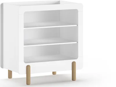 Produktbild von Wickelkommode Karylin 88x54x95 Wickelregal MDF Weiß